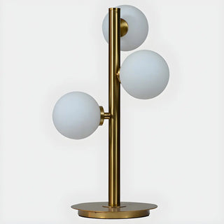 Stylish Gold 3-Light Globe Shade Metal Table Lamp Zawala Image - 11