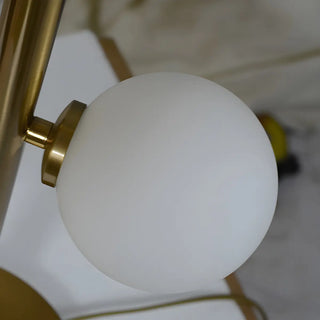 Stylish Gold 3-Light Globe Shade Metal Table Lamp Zawala Image - 12