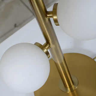 Stylish Gold 3-Light Globe Shade Metal Table Lamp Zawala Image - 13