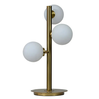 Stylish Gold 3-Light Globe Shade Metal Table Lamp Zawala Image - 16