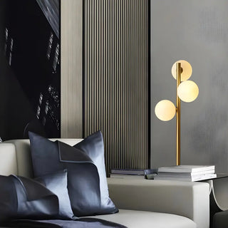 Stylish Gold 3-Light Globe Shade Metal Table Lamp Zawala Image - 5