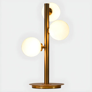 Stylish Gold 3-Light Globe Shade Metal Table Lamp Zawala Image - 7