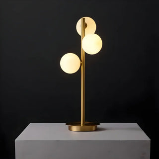 Stylish Gold 3-Light Globe Shade Metal Table Lamp Zawala Image - 9