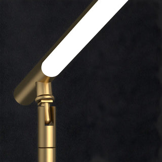 Stylish Simple Gold Linear LED Metal Bedside Table Lamp Zawala Image - 11