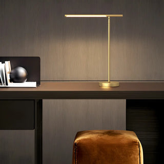 Stylish Simple Gold Linear LED Metal Bedside Table Lamp Zawala Image - 6