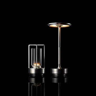 Simple Stylish Geometric Shade LED Metal Table Lamp Zawala Image - 8