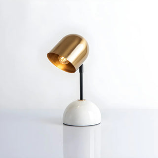 Stylish Golden Geometric Dome Shade Metal Table Lamp Zawala Image - 4