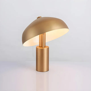 Stylish Golden Geometric Dome Shade Metal Table Lamp Zawala Image - 5