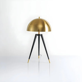 Stylish Golden Geometric Dome Shade Metal Table Lamp Zawala Image - 9
