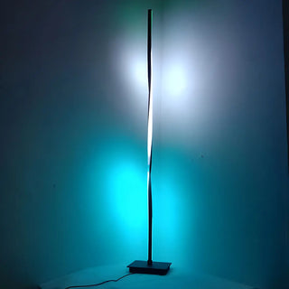 Stylish Linear Twisted LED Color-Changing Floor Lamp Zawala Image - 12