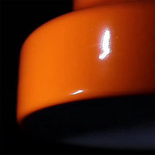 ZOWALA - Modern Metal Orange Cylinder Entryway Pendant Light Image - 9