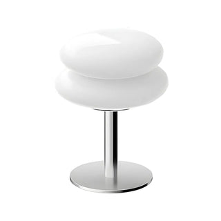 ZOWALA - Stylish Pagoda Glass Stainless Steel Base Table Lamp Image - 5