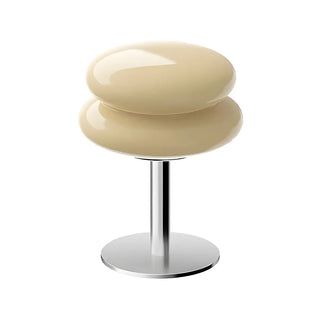 ZOWALA - Stylish Pagoda Glass Stainless Steel Base Table Lamp Image - 6