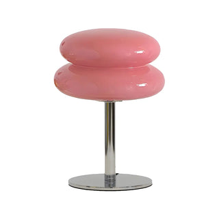 ZOWALA - Stylish Pagoda Glass Stainless Steel Base Table Lamp Image - 7