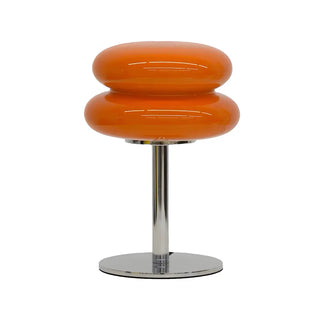 ZOWALA - Stylish Pagoda Glass Stainless Steel Base Table Lamp Image - 8