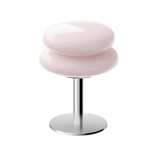 ZOWALA - Stylish Pagoda Glass Stainless Steel Base Table Lamp Image - 9