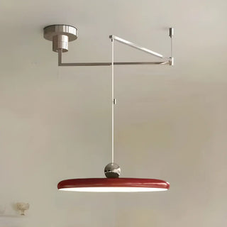 ZOWALA - Classic Green LED Flat Disc Swing Arm Wall Light Image - 3