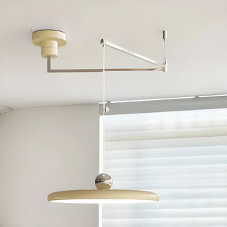 ZOWALA - Classic Green LED Flat Disc Swing Arm Wall Light Image - 4