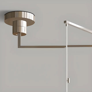 ZOWALA - Classic Green LED Flat Disc Swing Arm Wall Light Image - 7