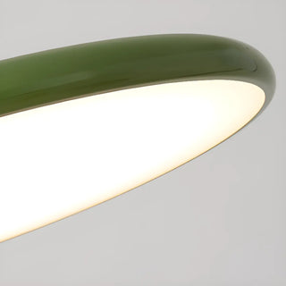 ZOWALA - Classic Green LED Flat Disc Swing Arm Wall Light Image - 8