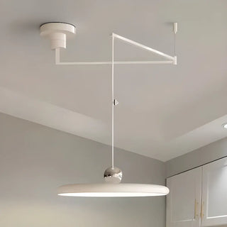 ZOWALA - Classic Green LED Flat Disc Swing Arm Wall Light Image - 9