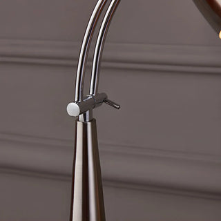 Minimalist Stylish Silver Cone Base Bedside Table Lamp Zawala Image - 9