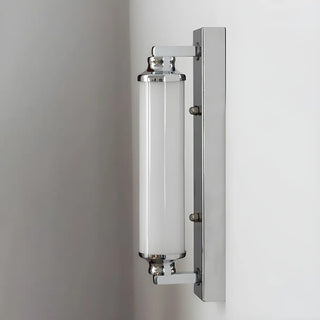 Industrial Silver Cylinder Metal LED Picture Light Zawala Image - 5