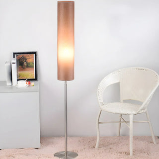 Adjustable Height Cylinder Shade Metal Base Floor Lamp Zawala Image - 10