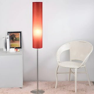 Adjustable Height Cylinder Shade Metal Base Floor Lamp Zawala Image - 11