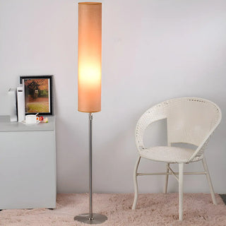 Adjustable Height Cylinder Shade Metal Base Floor Lamp Zawala Image - 12