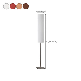 Adjustable Height Cylinder Shade Metal Base Floor Lamp Zawala #size