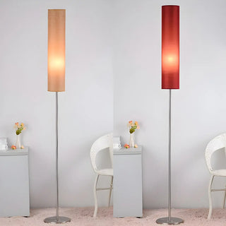 Adjustable Height Cylinder Shade Metal Base Floor Lamp Zawala Image - 8