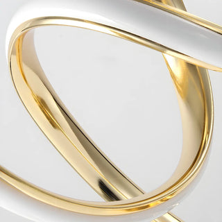 Artistic Stylish Gold Spiral Strip Metal Table Lamp Zawala Image - 11