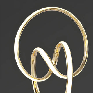 Artistic Stylish Gold Spiral Strip Metal Table Lamp Zawala Image - 13