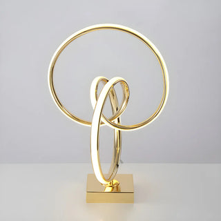 Artistic Stylish Gold Spiral Strip Metal Table Lamp Zawala Image - 7