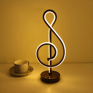 Simple Stylish Twist Spiral LED Table Lamp Black White Zawala Image - 11