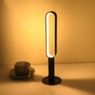 Simple Stylish Twist Spiral LED Table Lamp Black White Zawala Image - 2