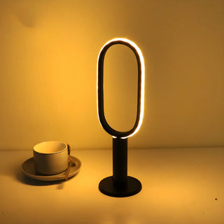 Simple Stylish Twist Spiral LED Table Lamp Black White Zawala Image - 5