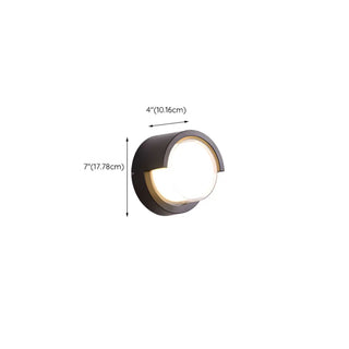 Stylish Rectangle Small Outdoor Metal Wall Light Black Zawala Image - 17