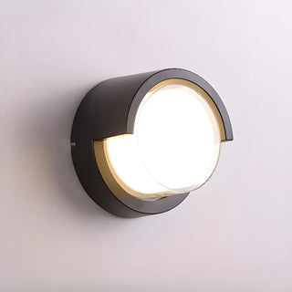 Stylish Rectangle Small Outdoor Metal Wall Light Black Zawala Image - 5