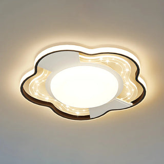 Stylish Flower Dimmable LED Flush Mount Ceiling Light Zawala Image - 12