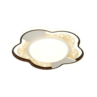 Stylish Flower Dimmable LED Flush Mount Ceiling Light Zawala Image - 16