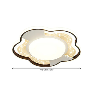 Stylish Flower Dimmable LED Flush Mount Ceiling Light Zawala Image - 24