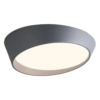 ZOWALA - Modern White Truncated LED Flush Mount Ceiling Light Image - 10