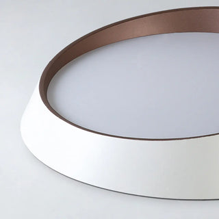 ZOWALA - Modern White Truncated LED Flush Mount Ceiling Light Image - 9
