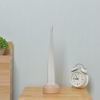 Stylish Nordic White Twist LED Aluminum Table Lamp Zawala Image - 5