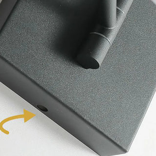 Adjustable Black Linear Metal LED Mirror Vanity Light Zawala Image - 8