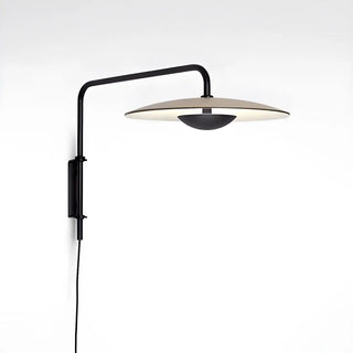 ZOWALA - Contemporary Swing Arm Umbrella Metal Black Wall Sconce Image - 12