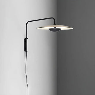 ZOWALA - Contemporary Swing Arm Umbrella Metal Black Wall Sconce Image - 15