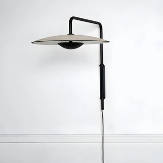 ZOWALA - Contemporary Swing Arm Umbrella Metal Black Wall Sconce Image - 7